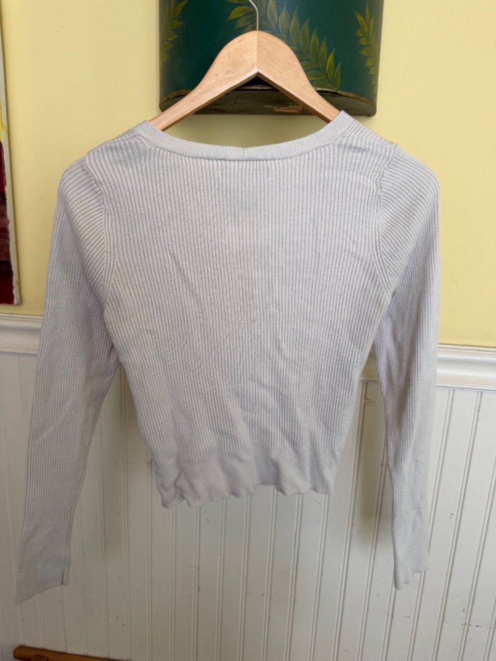 Abercrombie & Fitch Off White Button up Cardigan M - Picture 2 of 5